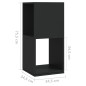vidaXL Armadietto Girevole Nero 34,5x34,5x75,5 cm Truciolato vidaXL Armadietto Girevole Nero 34,5x34,5x75,5 cm Truciolato