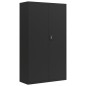 vidaXL Armadio Classificatore Nero 105x40x180 cm in Acciaio