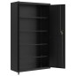 vidaXL Armadio Classificatore Nero 105x40x180 cm in Acciaio