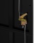 vidaXL Armadio Classificatore Nero 105x40x180 cm in Acciaio