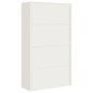 vidaXL Armadio Classificatore Bianco 105x40x180 cm in Acciaio vidaXL Armadio Classificatore Bianco 105x40x180 cm in Acciaio