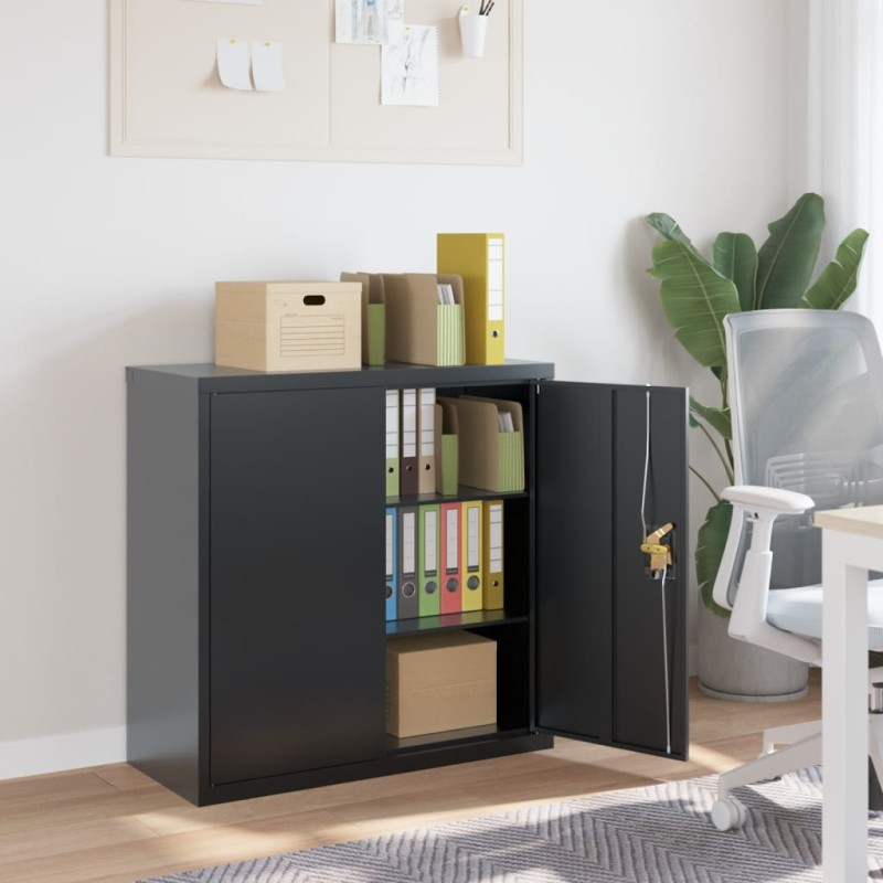 vidaXL Armadio Classificatore Antracite 90x40x90 cm in Acciaio vidaXL Armadio Classificatore Antracite 90x40x90 cm in Acciaio