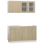 Set Armadi da Cucina 4 pz Rovere Sonoma in Truciolato Set Armadi da Cucina 4 pz Rovere Sonoma in Truciolato