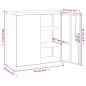 vidaXL Armadio Classificatore Antracite 90x40x90 cm in Acciaio vidaXL Armadio Classificatore Antracite 90x40x90 cm in Acciaio