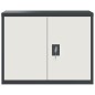 vidaXL Armadio Classificatore Antracite e Bianco 90x40x70cm in Acciaio vidaXL Armadio Classificatore Antracite e Bianco 90x40x70cm in Acciaio