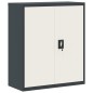 vidaXL Armadio Classificatore Antracite e Bianco 90x40x105 cm Acciaio vidaXL Armadio Classificatore Antracite e Bianco 90x40x105 cm Acciaio