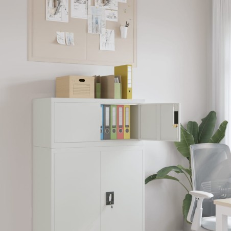 vidaXL Armadio Classificatore Grigio Chiaro 90x40x40 cm in Acciaio
