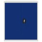 vidaXL Armadio Classificatore Grigio Chiaro e Blu 90x40x105 cm Acciaio vidaXL Armadio Classificatore Grigio Chiaro e Blu 90x40x105 cm Acciaio