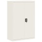 vidaXL Armadio Classificatore Bianco 90x40x140 cm in Acciaio