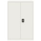 vidaXL Armadio Classificatore Bianco 90x40x140 cm in Acciaio