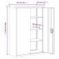 vidaXL Armadio Classificatore Bianco 90x40x140 cm in Acciaio