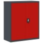 vidaXL Armadio Classificatore Antracite e Rosso 90x40x105cm in Acciaio vidaXL Armadio Classificatore Antracite e Rosso 90x40x105cm in Acciaio