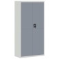vidaXL Schedario Grigio Chiaro e Grigio Scuro 90x40x180 cm in Acciaio