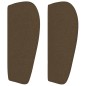 vidaXL Testiera ad Orecchio Marrone Scuro 83x23x78/88 cm in Tessuto vidaXL Testiera ad Orecchio Marrone Scuro 83x23x78/88 cm in Tessuto