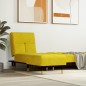 vidaXL Chaise Longue in Velluto Giallo vidaXL Chaise Longue in Velluto Giallo