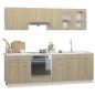 Set Armadi da Cucina 8 pz Rovere Sonoma in Truciolato Set Armadi da Cucina 8 pz Rovere Sonoma in Truciolato