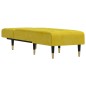 vidaXL Chaise Longue in Velluto Giallo vidaXL Chaise Longue in Velluto Giallo