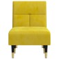 vidaXL Chaise Longue in Velluto Giallo vidaXL Chaise Longue in Velluto Giallo