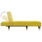 vidaXL Chaise Longue in Velluto Giallo vidaXL Chaise Longue in Velluto Giallo