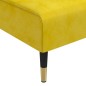 vidaXL Chaise Longue in Velluto Giallo vidaXL Chaise Longue in Velluto Giallo