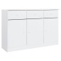 vidaXL Credenza ALTA Bianca 112x35x73 cm in Legno Massello di Pino vidaXL Credenza ALTA Bianca 112x35x73 cm in Legno Massello di Pino