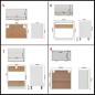 Set Armadi da Cucina 8 pz Rovere Sonoma in Truciolato Set Armadi da Cucina 8 pz Rovere Sonoma in Truciolato