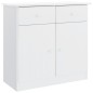 vidaXL Credenza ALTA Bianca 77x35x73 cm in Legno Massello di Pino vidaXL Credenza ALTA Bianca 77x35x73 cm in Legno Massello di Pino