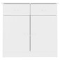 vidaXL Credenza ALTA Bianca 77x35x73 cm in Legno Massello di Pino vidaXL Credenza ALTA Bianca 77x35x73 cm in Legno Massello di Pino