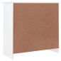 vidaXL Credenza ALTA Bianca 77x35x73 cm in Legno Massello di Pino vidaXL Credenza ALTA Bianca 77x35x73 cm in Legno Massello di Pino