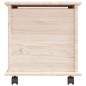 vidaXL Cassapanca con Ruote ALTA 73x39,5x44 cm Legno Massello di Pino
