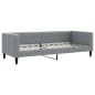 vidaXL Letto da Giorno Grigio Chiaro 80x200 cm in Tessuto vidaXL Letto da Giorno Grigio Chiaro 80x200 cm in Tessuto