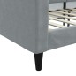 vidaXL Letto da Giorno Grigio Chiaro 80x200 cm in Tessuto vidaXL Letto da Giorno Grigio Chiaro 80x200 cm in Tessuto