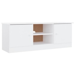 vidaXL Mobile TV ALTA Bianco 112x35x41 cm in Legno Massello di Pino