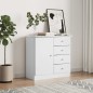 vidaXL Credenza ALTA Bianca 77x35x73 cm in Legno Massello di Pino vidaXL Credenza ALTA Bianca 77x35x73 cm in Legno Massello di Pino