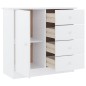 vidaXL Credenza ALTA Bianca 77x35x73 cm in Legno Massello di Pino vidaXL Credenza ALTA Bianca 77x35x73 cm in Legno Massello di Pino