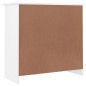 vidaXL Credenza ALTA Bianca 77x35x73 cm in Legno Massello di Pino vidaXL Credenza ALTA Bianca 77x35x73 cm in Legno Massello di Pino