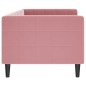 vidaXL Letto da Giorno Rosa 80x200 cm in Velluto vidaXL Letto da Giorno Rosa 80x200 cm in Velluto