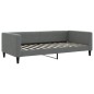 vidaXL Letto da Giorno Grigio Scuro 100x200 cm in Tessuto vidaXL Letto da Giorno Grigio Scuro 100x200 cm in Tessuto