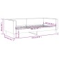 vidaXL Letto da Giorno Grigio Scuro 100x200 cm in Tessuto vidaXL Letto da Giorno Grigio Scuro 100x200 cm in Tessuto
