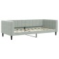 vidaXL Letto da Giorno Grigio Chiaro 90x190 cm in Velluto