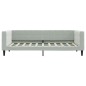 vidaXL Letto da Giorno Grigio Chiaro 90x190 cm in Velluto