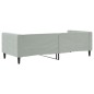 vidaXL Letto da Giorno Grigio Chiaro 90x190 cm in Velluto