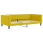 vidaXL Letto da Giorno Giallo 100x200 cm in Velluto vidaXL Letto da Giorno Giallo 100x200 cm in Velluto