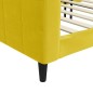 vidaXL Letto da Giorno Giallo 100x200 cm in Velluto vidaXL Letto da Giorno Giallo 100x200 cm in Velluto
