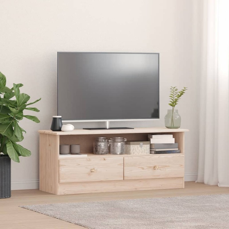 vidaXL Mobile TV con Cassetti ALTA 100x35x41 cm Legno Massello di Pino vidaXL Mobile TV con Cassetti ALTA 100x35x41 cm Legno Massello di Pino