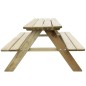 Tavolo da Picnic per Bambini 89 x 89,6 x 50,8 cm in Legno di Pino Tavolo da Picnic per Bambini 89 x 89,6 x 50,8 cm in Legno di Pino