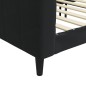 vidaXL Letto da Giorno Nero 80x200 cm in Velluto vidaXL Letto da Giorno Nero 80x200 cm in Velluto