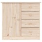 vidaXL Credenza ALTA 77x35x73 cm in Legno Massello di Pino vidaXL Credenza ALTA 77x35x73 cm in Legno Massello di Pino