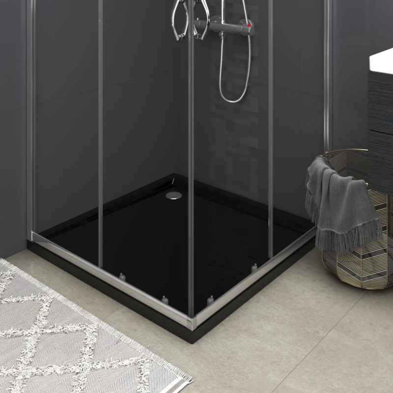 Piatto Doccia Quadrato in ABS Nero 80x80 cm Piatto Doccia Quadrato in ABS Nero 80x80 cm