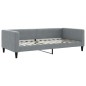 vidaXL Letto da Giorno Grigio Chiaro 100x200 cm in Tessuto vidaXL Letto da Giorno Grigio Chiaro 100x200 cm in Tessuto